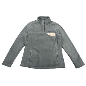 Patagonia Re-Tool Snap-T Pullover Gray Nickel & Calcium Women's Large